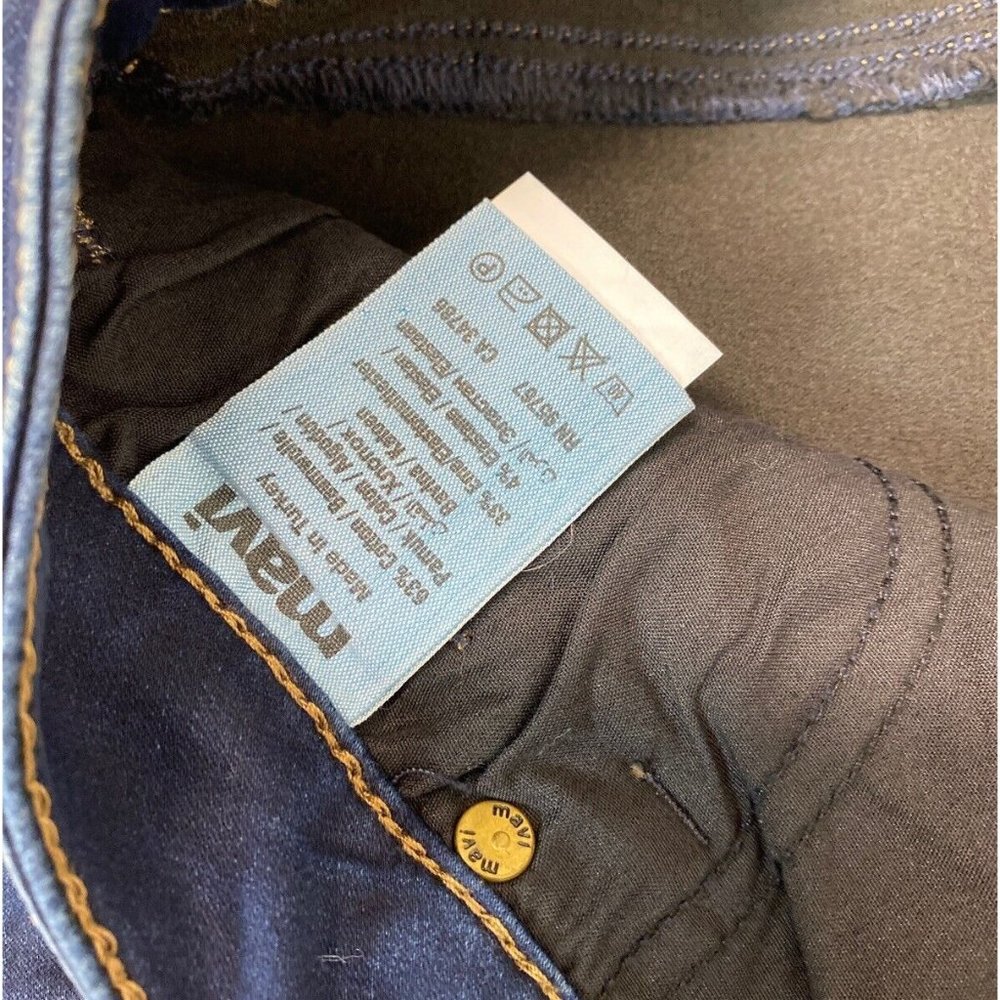 Mavi Alexa Mid Rise Skinny Jeans Deep Sateen Shanti 32 - Picture 6 of 6